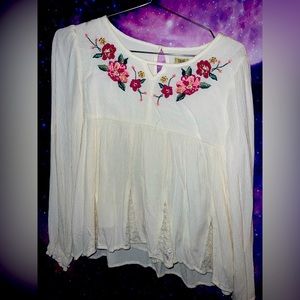 Cute, dressy, flower shirt